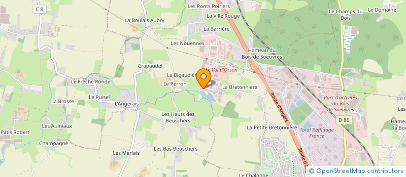 localisation de l'entreprise ECO ENERGIE  VERN-SUR-SEICHE