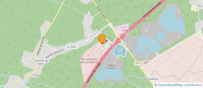 localisation de l'entreprise ECO ENERGIE AQUITAINE  MIOS