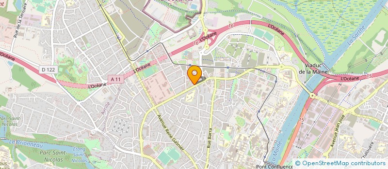 localisation de l'entreprise ECO ENERGIE ELECTRIQUE à ANGERS