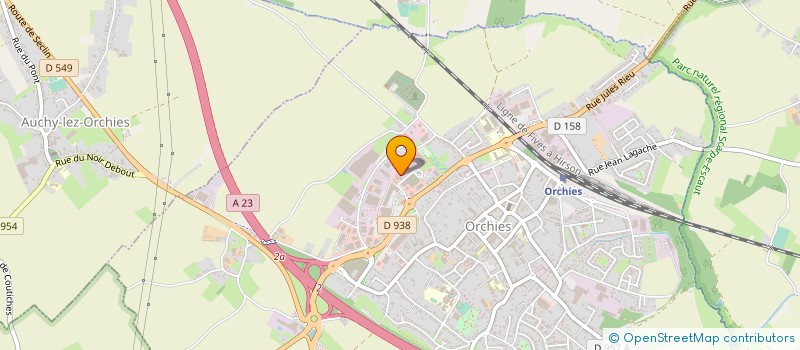 localisation de l'entreprise ECO ENERGIE NORD  ORCHIES