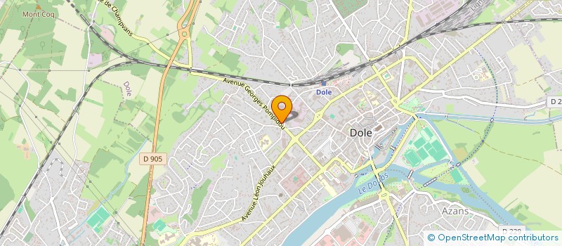 localisation de l'entreprise ECO-ENERGIES à DOLE