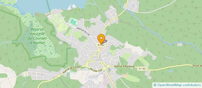 localisation de l'entreprise ECO ENERGIES LANDES  LEON