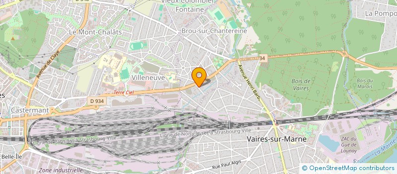 localisation de l'entreprise ECO ENERGY  BROU-SUR-CHANTEREINE