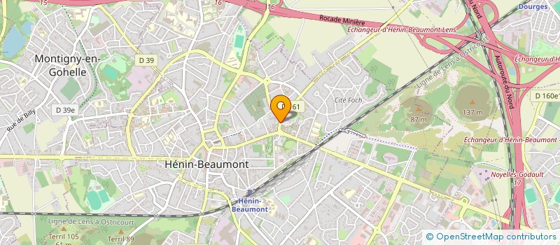 localisation de l'entreprise ECO+FACADE à HENIN-BEAUMONT