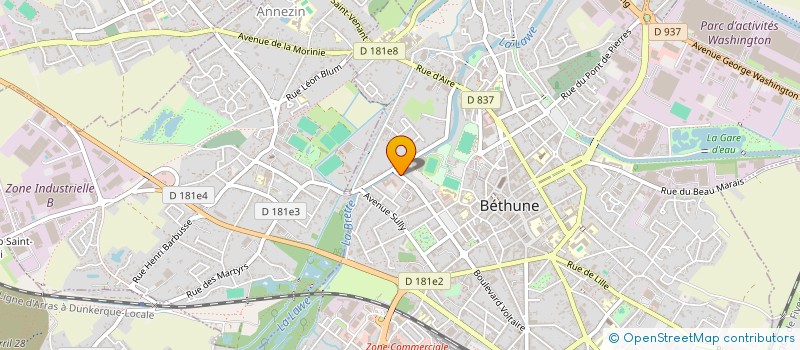 localisation de l'entreprise ECO FAMILY à BETHUNE