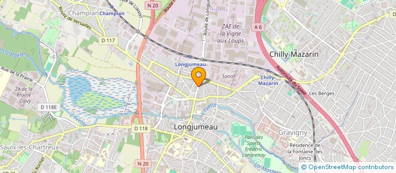 localisation de l'entreprise ECO FERMETURES à LONGJUMEAU