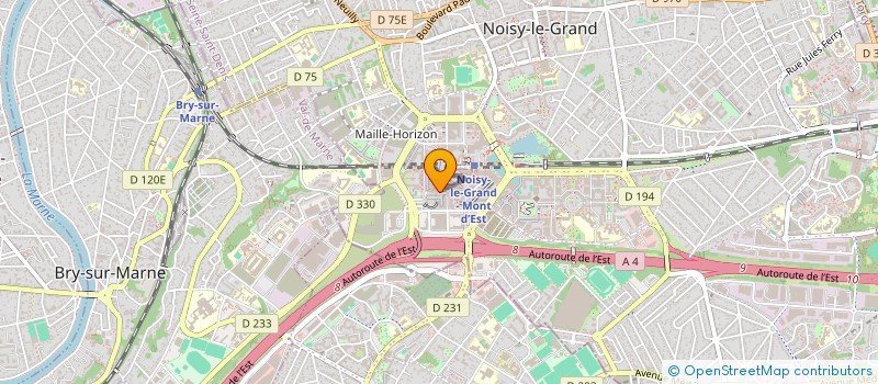 localisation de l'entreprise ECO-FINANCES  NOISY-LE-GRAND