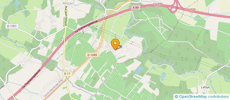 localisation de l'entreprise ECO FIOUL 33  ABZAC