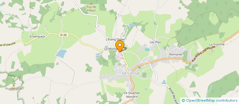 localisation de l'entreprise ECO FLUIDES  LE LONZAC