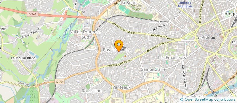 localisation de l'entreprise ECO FORET  LIMOGES