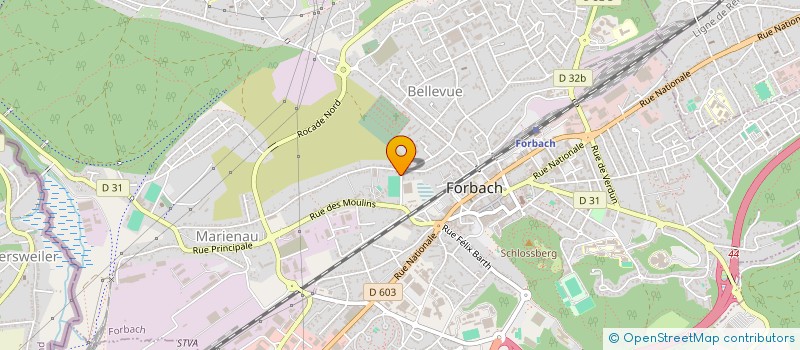 localisation de l'entreprise ECO FORMATION TAXI SECURITE ROUTIERE à FORBACH