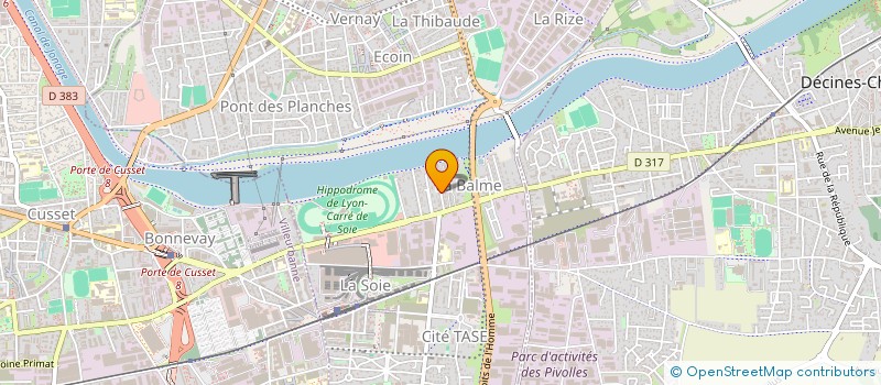 localisation de l'entreprise ECO FOSSE & ASSAINISSEMENT à VAULX-EN-VELIN