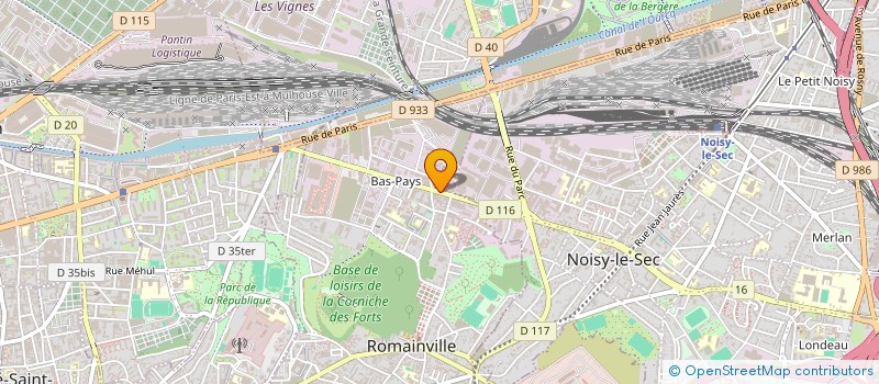 localisation de l'entreprise ECO FRANCE à LA COURNEUVE