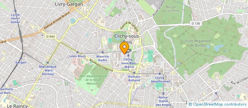 localisation de l'entreprise ECO FRIENDLY PARIS à CLICHY-SOUS-BOIS