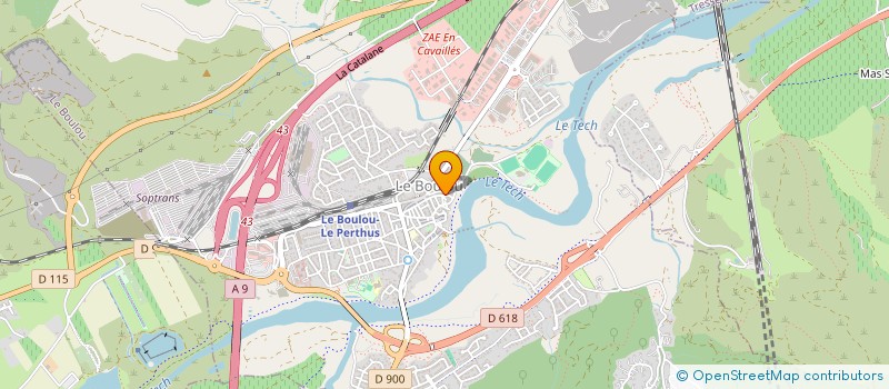 localisation de l'entreprise ECO FROID à LE BOULOU