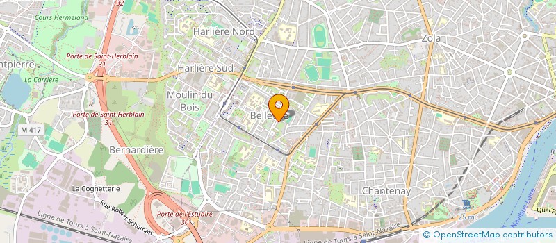 localisation de l'entreprise ECO-FRUIT à NANTES