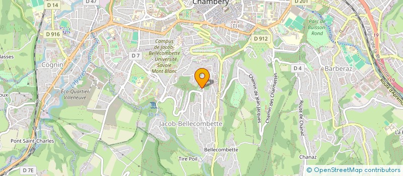 localisation de l'entreprise ECO FUTUR  CHAMBERY