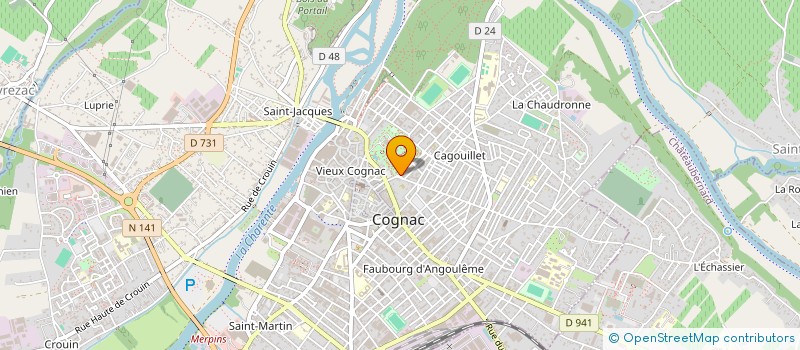 localisation de l'entreprise ECO GENERATION à COGNAC