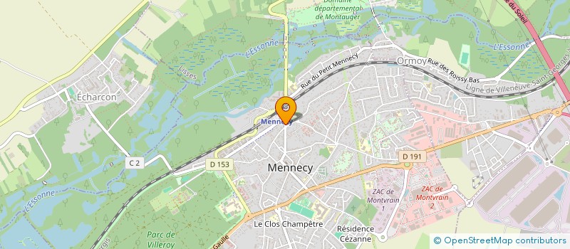 localisation de l'entreprise ECO GENIE CIVIL à MENNECY