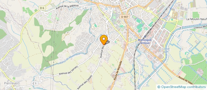 localisation de l'entreprise ECO GRANULATS à MANOSQUE