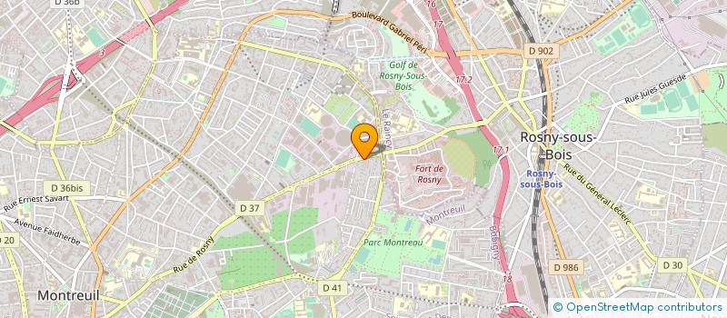localisation de l'entreprise ECO GREEN VTC à MONTREUIL
