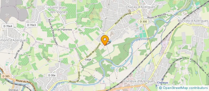 localisation de l'entreprise ECO HAB à CHAZAY-D'AZERGUES