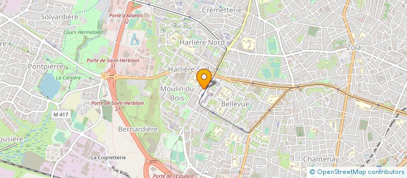 localisation de l'entreprise ECO HABITAT 44 à SAINT-HERBLAIN