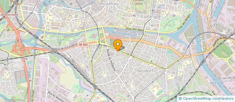 localisation de l'entreprise ECO HABITAT à STRASBOURG