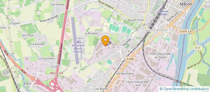 localisation de l'entreprise ECO HABITAT CONFORT à MACON