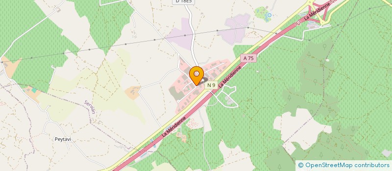 localisation de l'entreprise ECO HABITAT OCCITAN  SERVIAN