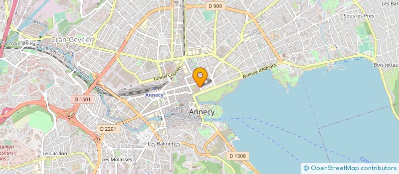 localisation de l'entreprise ECO HABITAT OPC à ANNECY
