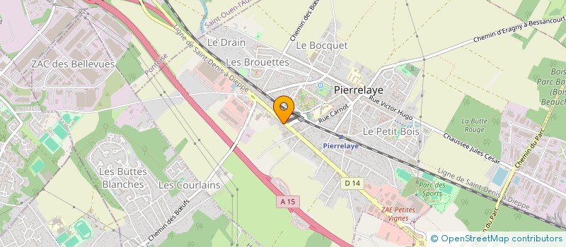 localisation de l'entreprise ECO-HOME COUVERTURE  PIERRELAYE