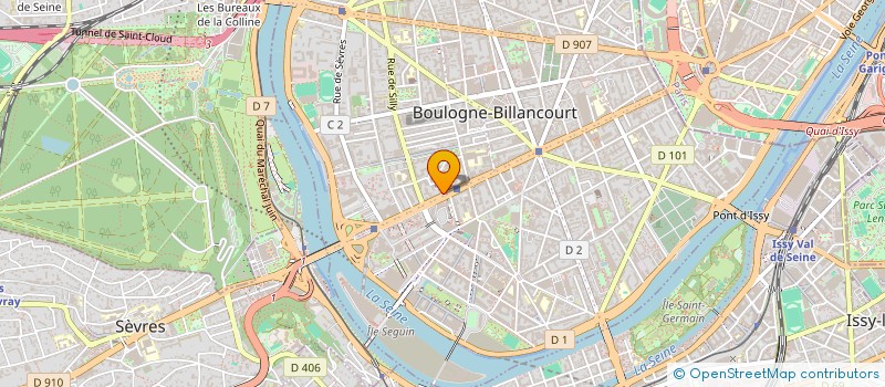 localisation de l'entreprise ECO-HUB à BOULOGNE-BILLANCOURT