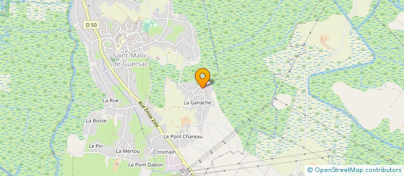 localisation de l'entreprise ECO IMMO  SAINT-MALO-DE-GUERSAC