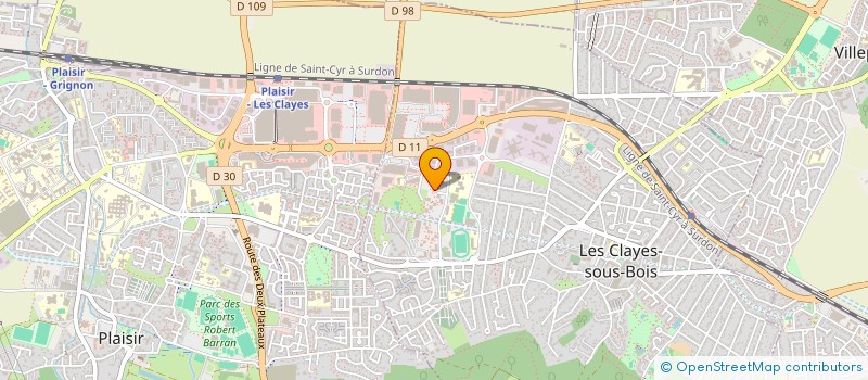 localisation de l'entreprise ECO ISOLATION  LES CLAYES-SOUS-BOIS