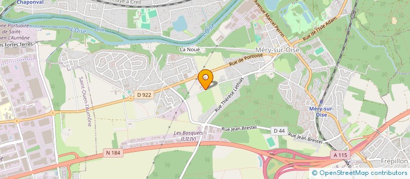 localisation de l'entreprise ECO ISOLATION à MERY-SUR-OISE