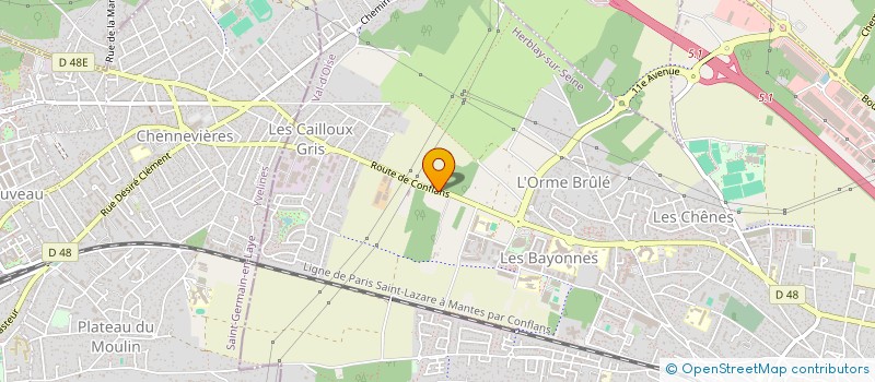 localisation de l'entreprise ECO ISOPLAQUE  HERBLAY-SUR-SEINE