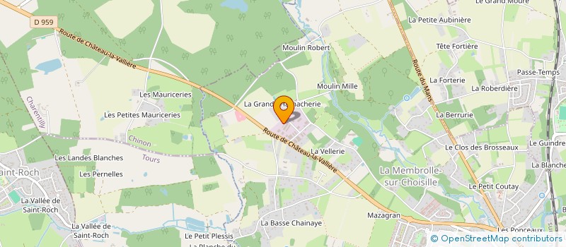 localisation de l'entreprise ECO-JARDIN  LA MEMBROLLE-SUR-CHOISILLE