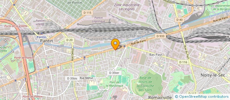 localisation de l'entreprise ECO JD à PANTIN