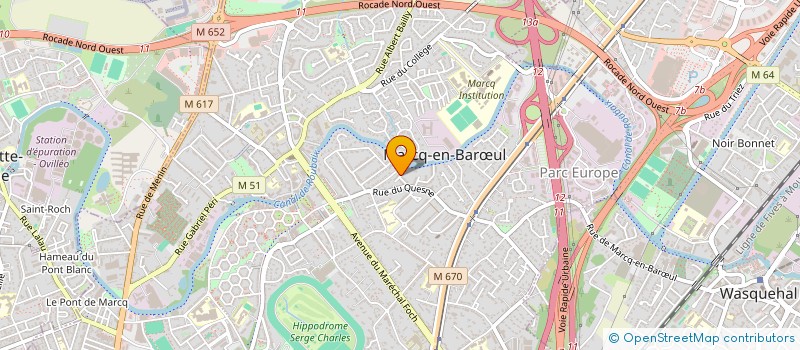 localisation de l'entreprise ECO-LEADS à MARCQ EN BAROEUL