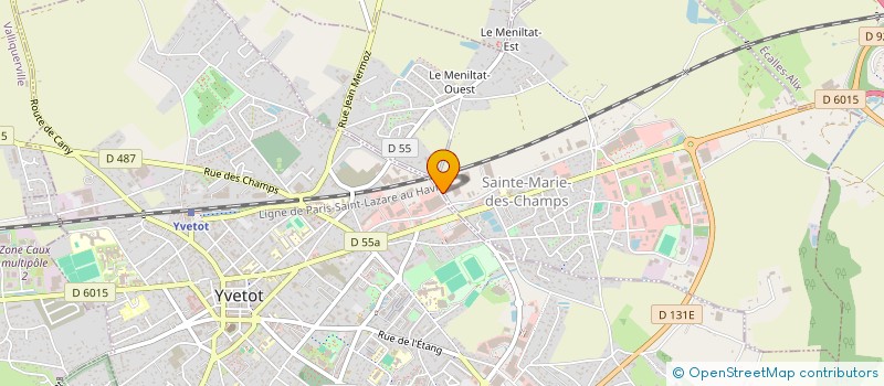 localisation de l'entreprise ECO-LITERIE  SAINTE-MARIE-DES-CHAMPS