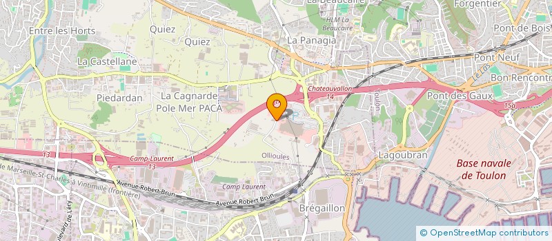 localisation de l'entreprise ECO LMH  OLLIOULES