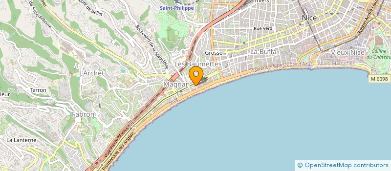 localisation de l'entreprise ECO'LOGIS à NICE