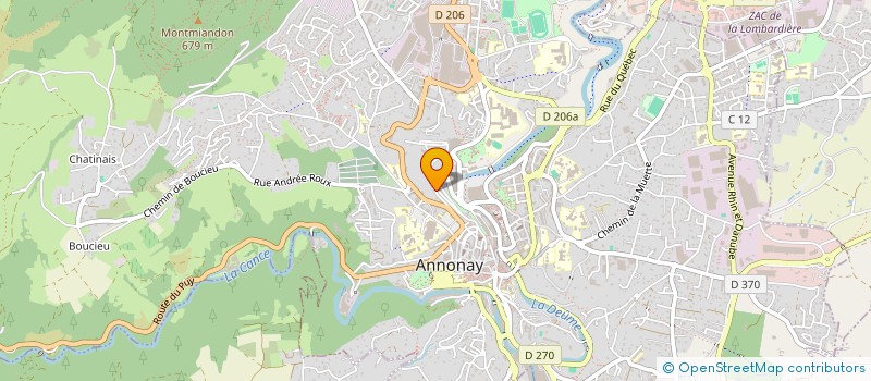 localisation de l'entreprise ECO LOGIS à ANNONAY