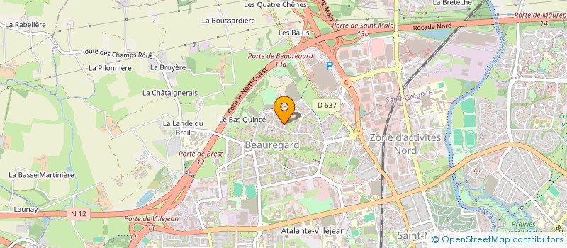 localisation de l'entreprise ECO'LOGIS HABITAT  RENNES