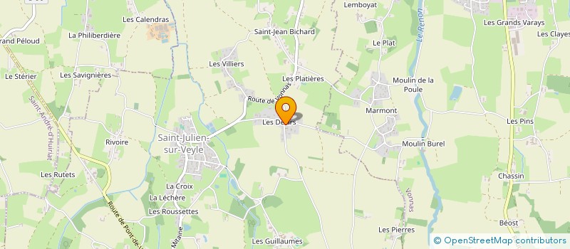 localisation de l'entreprise ECO LOGIS ISOLATION à SAINT-JULIEN-SUR-VEYLE
