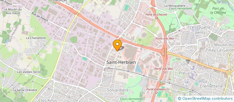 localisation de l'entreprise ECO LOGIS OUEST à SAINT-HERBLAIN