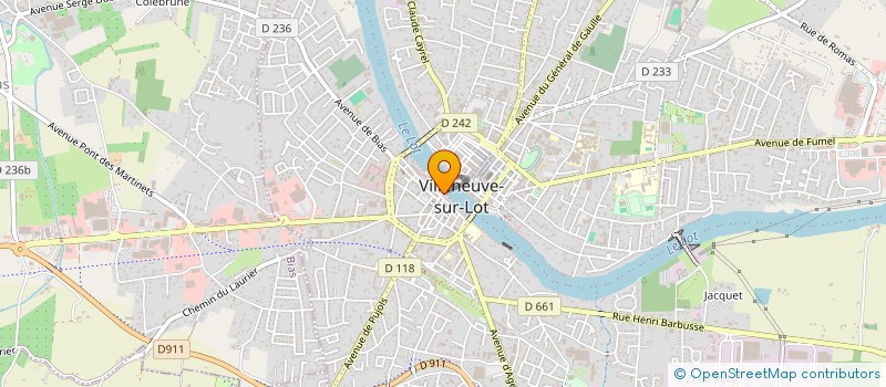 localisation de l'entreprise ECO'LOT 47 à VILLENEUVE-SUR-LOT