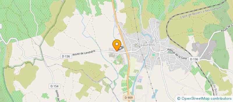 localisation de l'entreprise ECO MAINTENANCE 34  LAURENS