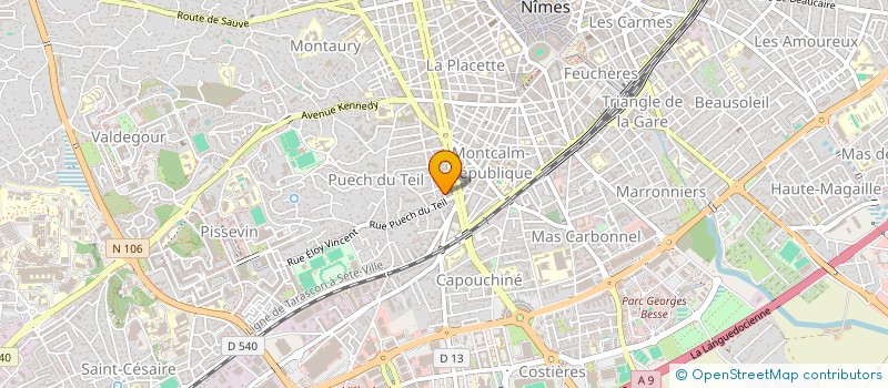 localisation de l'entreprise ECO MANAGEMENT  NIMES